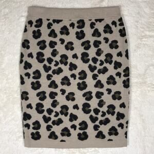 Escada Wool Sweater Skirt Animal Leopard Print Knitwear Capsule Resort Dinner
